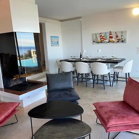 Вилла De Standing 12 Couchages - Vue Sur - Piscine A Debordement Chauffee *